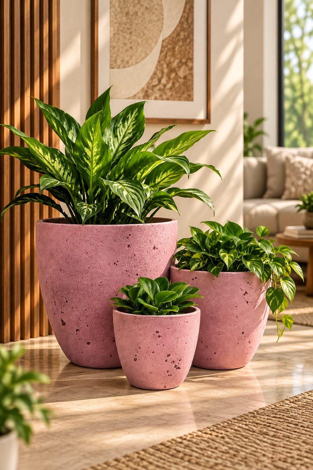 Blush Terra Speckled Planter