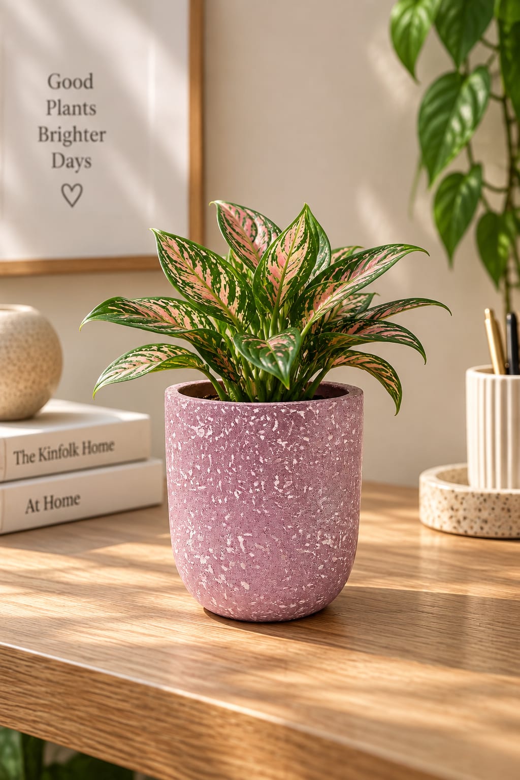 Rosé Terrazzo Mini Planter