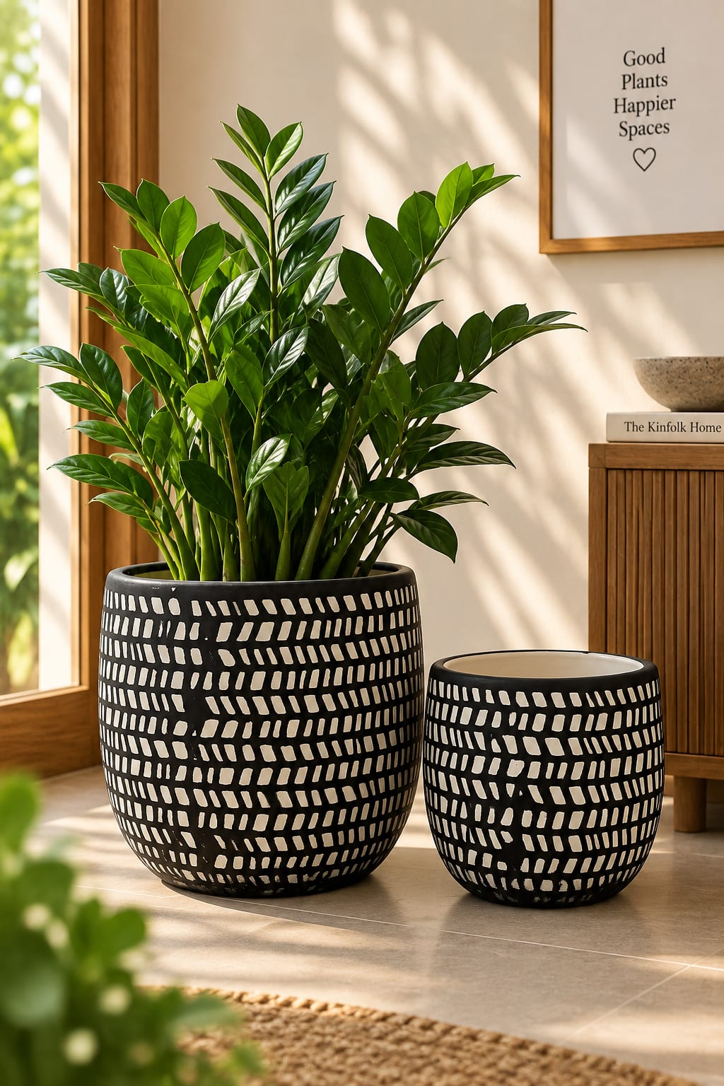 Monochrome Weave Planter