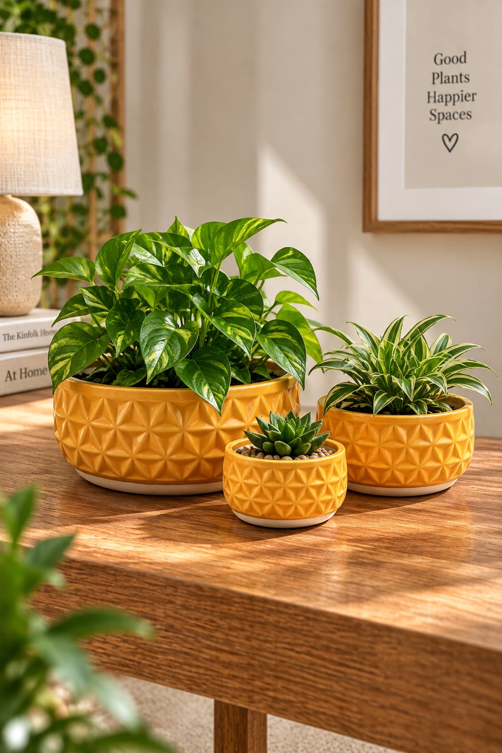 Saffron Prism Bowl Planter