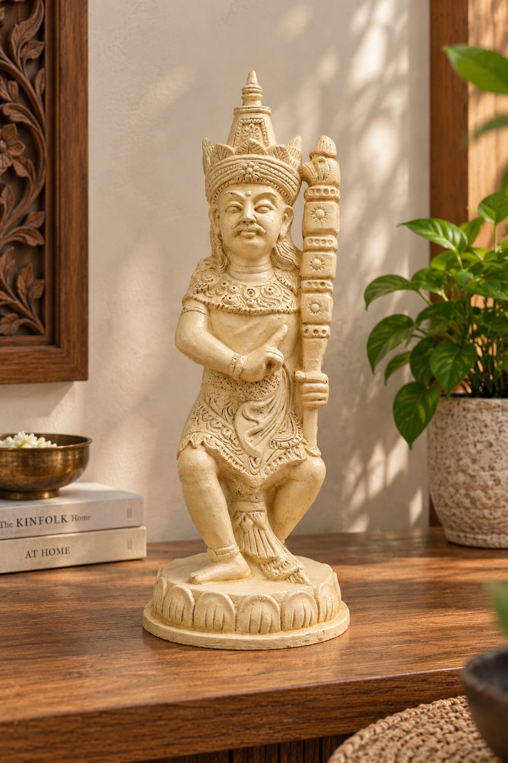 Ivory Royal Guardian Sculpture