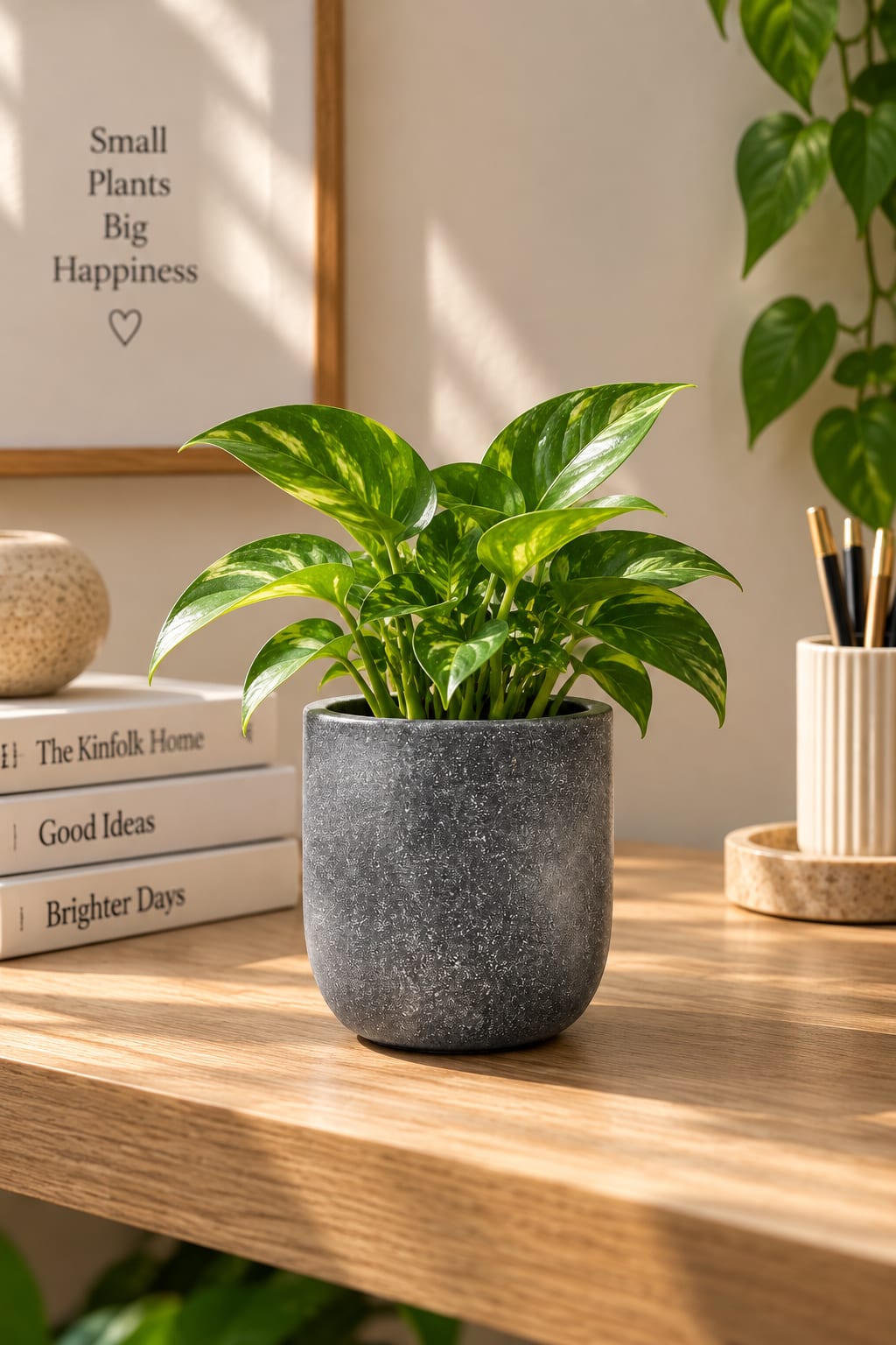 Ashen Stone Mini Planter
