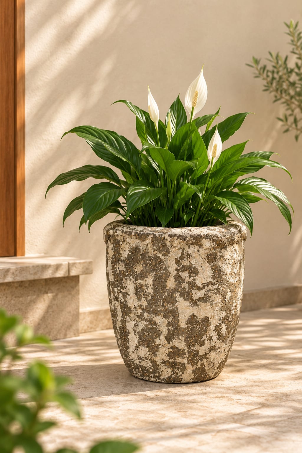 Fossil Stone Rustic Planter