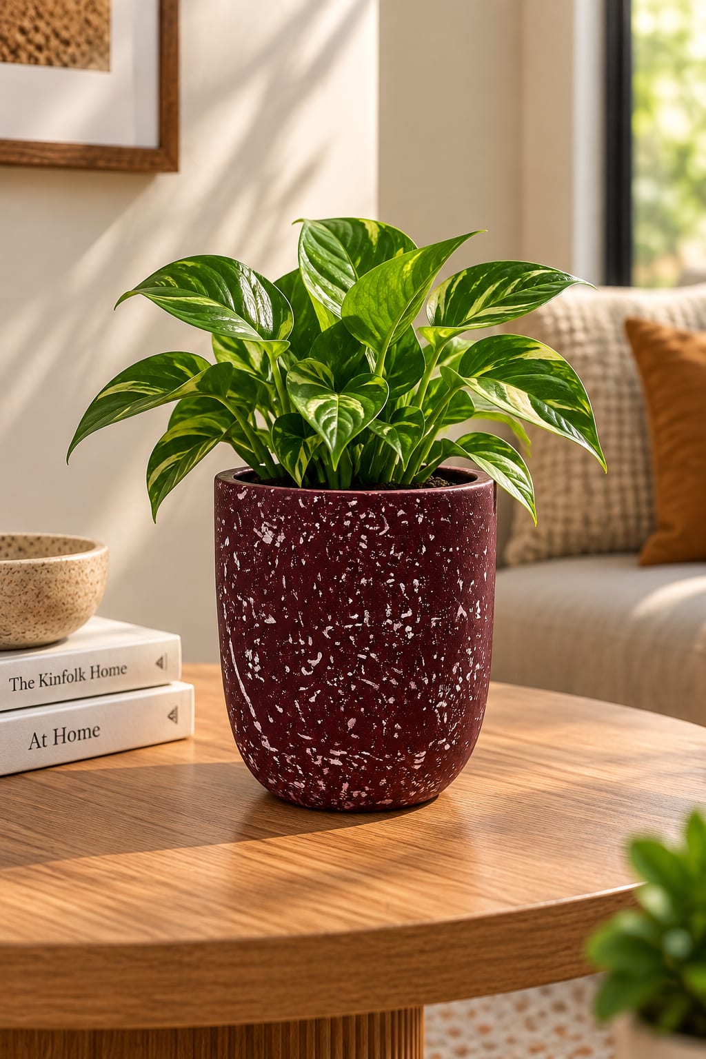 Merlot Stone Speckled Planter